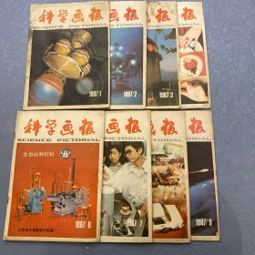 科学画报1987年1～4   6～9     共八期合售