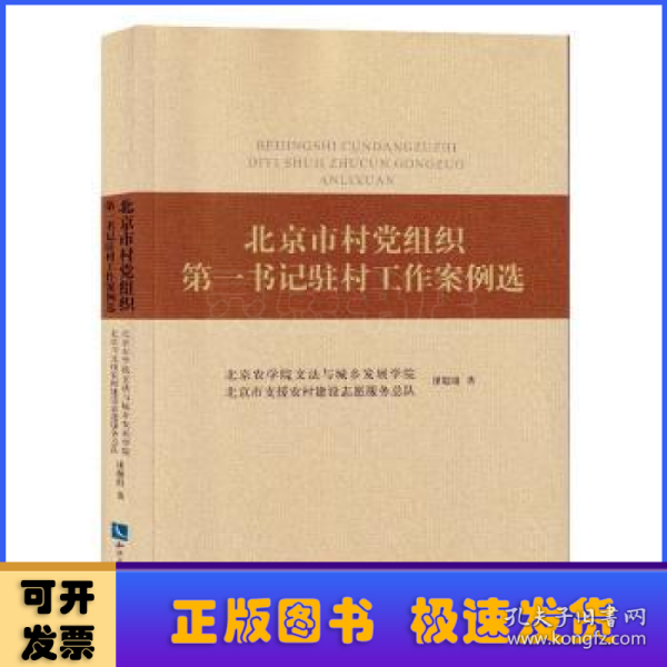 北京市村党组织第一书记驻村工作案例选