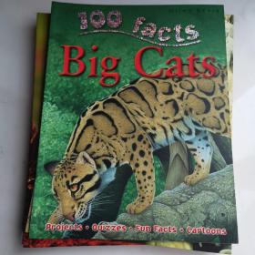 100 facts Big Cats 100个事实系列 儿童科普知识大全百科英语