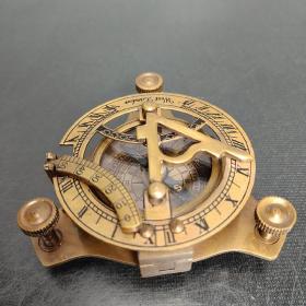旧藏回流纯铜老罗盘指南针