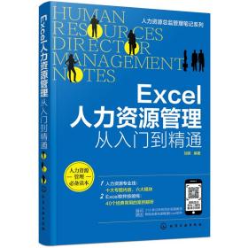 人力资源总监管理笔记系列--Excel人力资源管理：从入门到精通