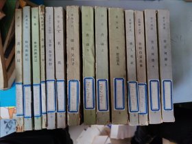 外国文学名著丛书网格本：格列佛游记、蔷薇园、农民、艾菲布里斯特、悲剧二种、鲁滨孙漂流记、前夜父与子、一生漂亮朋友、唐璜上下、猎人笔记、坎特伯雷故事、堂吉诃德上下（14本合售）