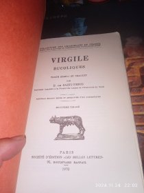 Virgile 维吉尔 : Bucoliques 普罗旺斯 (法国经典文学)法文原版书