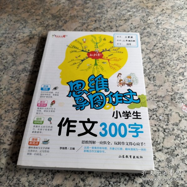 思维导图作文：小学生作文300字/集思维导图形象记忆图趣味漫画为一体的新概念作文辅导书