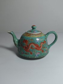 清代龙凤茶壶