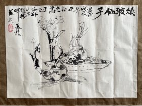 写意花鸟 作品尺寸：34.5x48.5cm