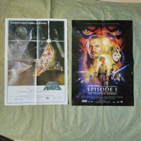 电影海报 STAR WARS（星球大战）2张不同合售