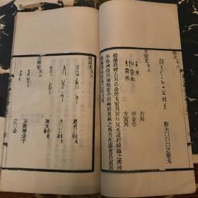 《捃古录金文》清光绪二十一年(1895)刊行。五册合售。原书线装三卷，每卷又分三卷三册，共九册。缺第一卷二册三册、第二卷三册、第三卷三册。

吴式芬撰，清代金石学名著《攈古录金文》王懿荣进呈