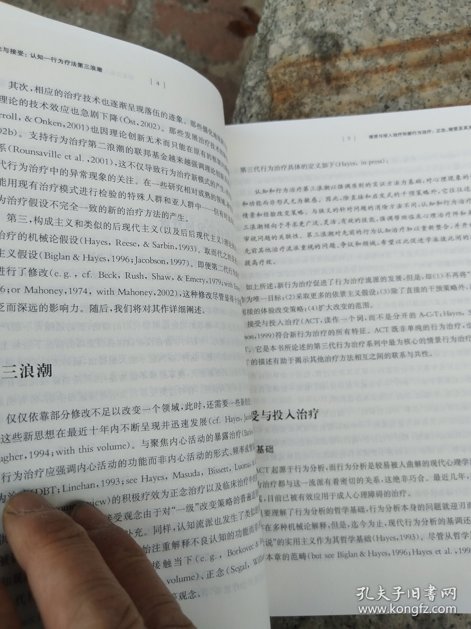 正念与接受：认知行为疗法第三浪潮