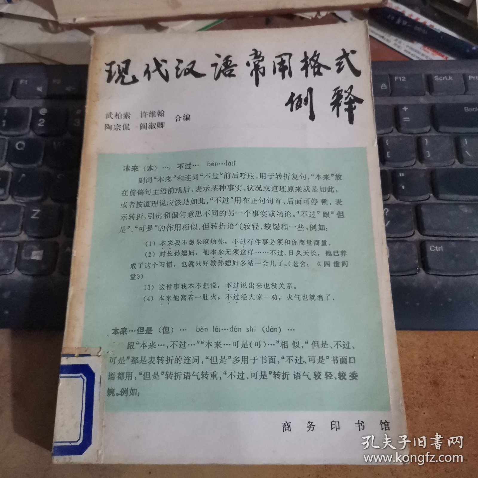 现代汉语常用格式例释