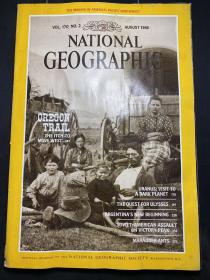 《国家地理杂志》NATIONAL GEOGRAPHIC VOL.170 No.2 1986年第8月：August 含地图  英文原版