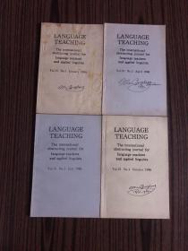 LANGUAGE TEACHING：The international abstracting journal for Ianguage teachers and applied linguists 1986年1-4期合售