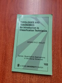 Typologies and Taxonomies: An Introduction to Classification Techniques