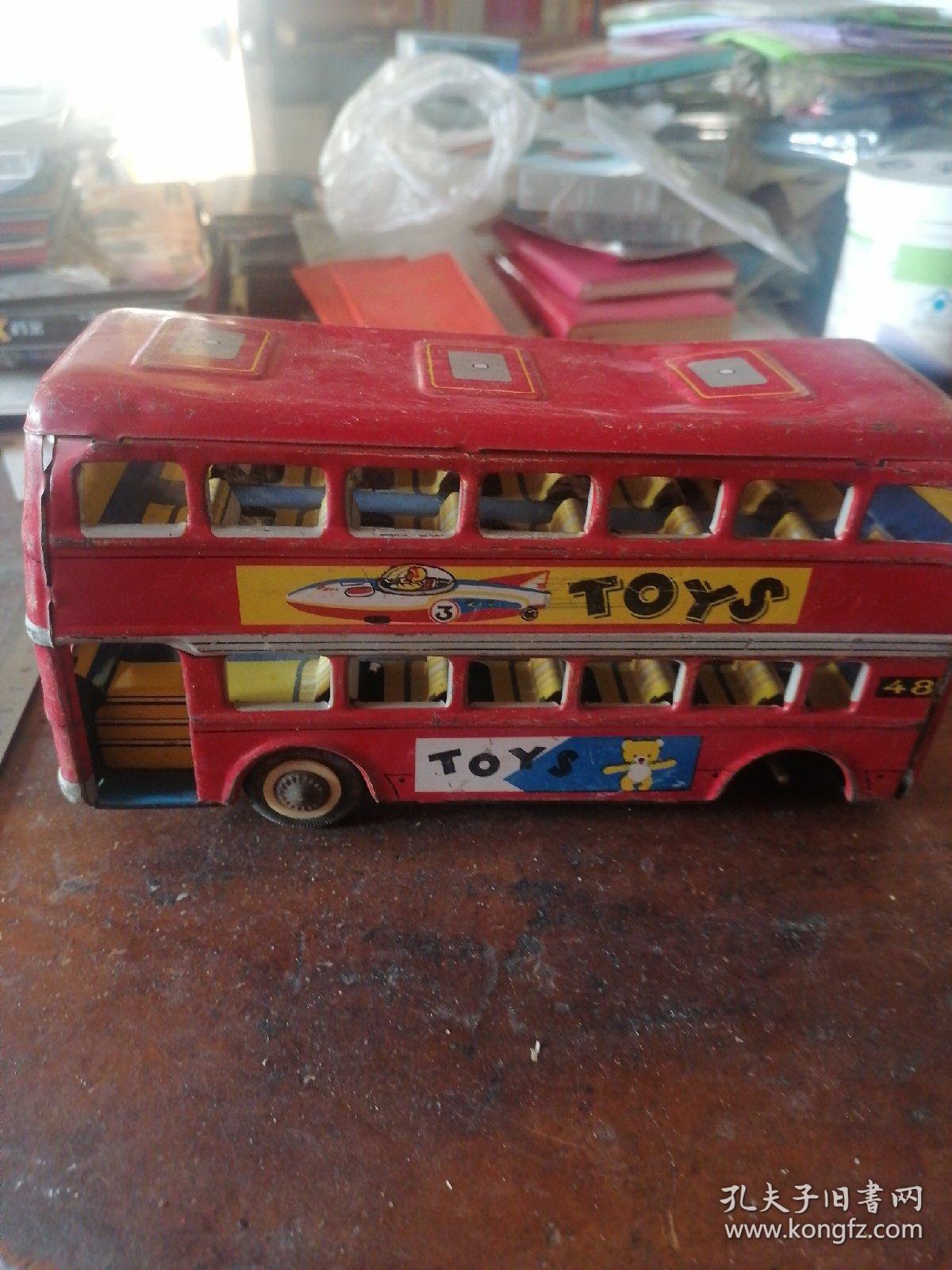 铁皮玩具双层巴士