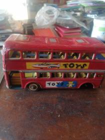 铁皮玩具双层巴士