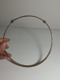 清代老银项圈，带款，银含量低