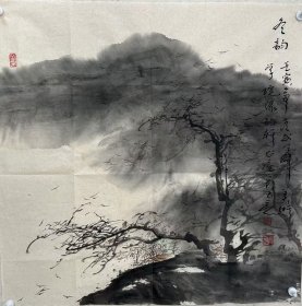 【终身保真字画，得自画家本人】吴玉亮 68X68cm！ 1964年生于天津武清。1990年先后毕业于天津美术学院及天津美院首届在职中国画硕士研究生班，主攻中国现代工笔人物师从何家英、颜宝臻先生。现为中国美术家协会会员、中国工笔画学会会员、天津美术家协会理事、天津美术学院教授。