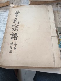叶氏宗谱卷首增补录