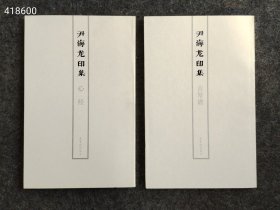 正版书 尹海龙印集：心经卷 古琴谱 卷（26开两册），原价98