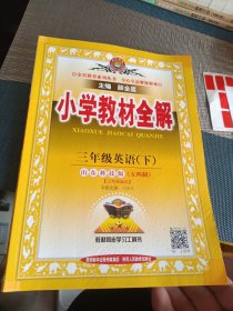 小学教材全解 三年级英语下 山东科技版 五四制 2023年印刷，2024可用