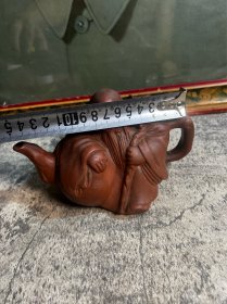 80年代左右，老寿星紫砂壶一把y