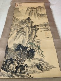 晚清民国汪琨山水立轴