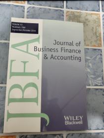 journal of business finance accounting volume 41 numbers 7 8 september october 2014