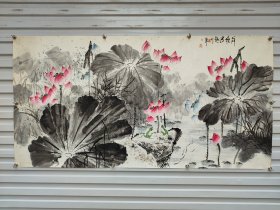 老画，作者不详，十来个平尺，托片，有撕裂。