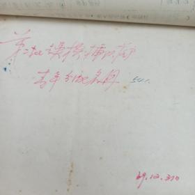 1969年  天津 西沽街道 上山下乡知识青年第二批去吴桥插队落户 54人名册及分配详情 姓名 年龄在津住址 所在学校  分配到吴桥所在公社及大队   2册合售