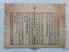 古籍散页《渔矶漫钞》一页，页码12 ，小开本，页面展开尺寸24*17.5厘米。这是一张古籍散页，不是一本书，自然老旧，轻微破损，详见细节图，本店作品都是实售价格，不做任何虚标价格，不包邮、不议价，看好直接下单即可，同一包裹100件之内自动合并邮资。