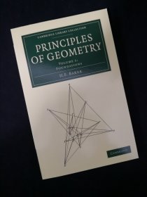 【BOOK LOVERS专享227元】Principles of Geometry: Volume 1 几何原理 第一卷 剑桥大学版 英文英语原版 非轻型纸 高阶学术版本