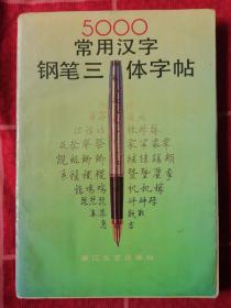 5000常用汉字钢笔三体字帖