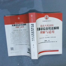 最高人民法院民事诉讼法司法解释理解与适用  下 条文主旨·条文理解·审判实务