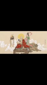 安有芳人物作品 年代：2024年 材质：纸本，未托裱 尺寸: 56×27cm 来源：画家本人，保真！