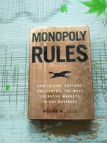 精装本 英文书 MONOPOLY RULES MILIND M LELE 库存书 参看图片