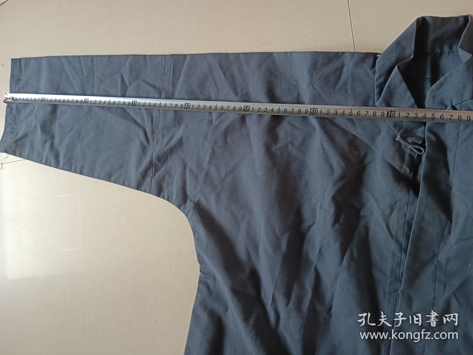 手工缝制老粗布对扣褂子