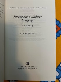 【William Shakespeare 研究】Shakespeare's Medical Language A DictionaryShakespeare and the Language of Food Shakespeare's Military Language 莎士比亚的医学语言辞典 莎士比亚的食物语言辞典 莎士比亚的军事语言辞典