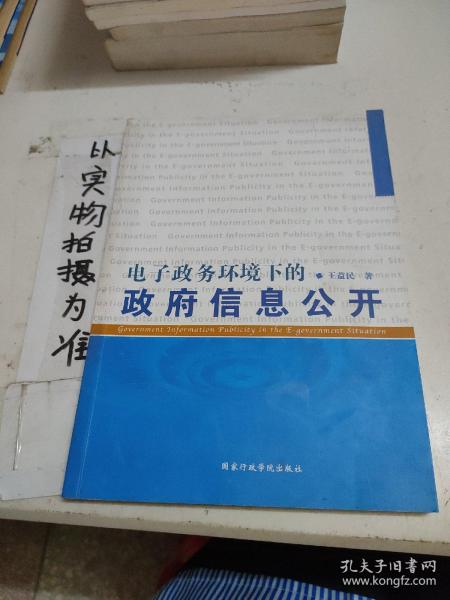 电子政务环境下的政府信息公开