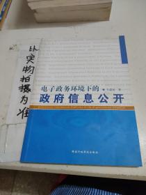 电子政务环境下的政府信息公开