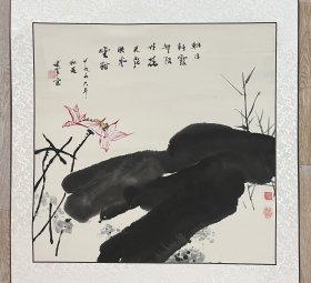 20250108 水墨荷花 尺寸：79*176 厘米 画芯尺寸：66*66 厘米