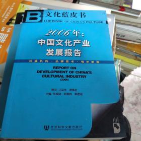 文化蓝皮书 2006年：中国文化产业发展报告