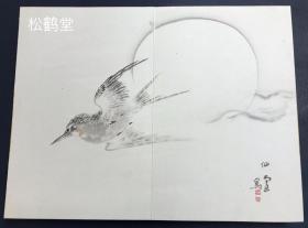 《茶果帐》1册全，日本老旧画帖，该画帖布质绫罗类封面封底，经折装，书头书脚等四边刷金，手绘，手书，设色彩绘，有名款，印款等，“仙堂”款等，颇有年头之物，内含约23种画作，多为花鸟虫鱼，瓜果，山水，动物等富有文人雅趣之作品，尤含有《煎茶竹送风》，《新春试茶》，《果窗煮茶》等富有煎茶，茶道风情之作品，可知画作者亦是爱茶好茶之人，十分难得，画工一流，版面优美，清新典雅之物。