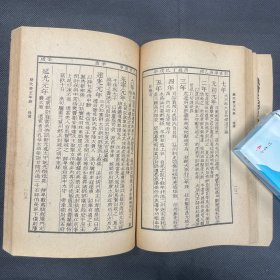 《历代帝王年表》商务印书馆影阮氏原刻本，两册一套全，品佳