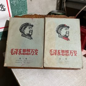 毛泽东思想万岁，第一册、第二册，手刻油印本