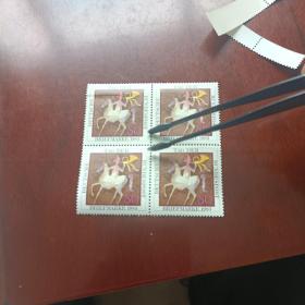 R24外国邮票联邦德国邮票 西德1983年 邮票日 骑马邮差 新 1全 一枚有严重压痕