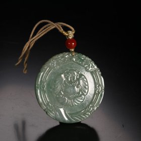 旧藏 翡翠永昌福禄佩