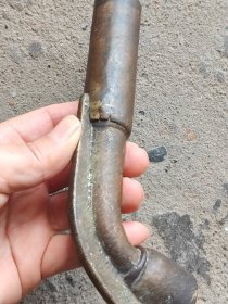 重达八两的清代铜烟锅