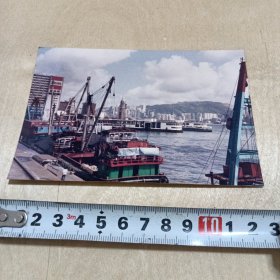 大约1985年拍的香港维多利亚港照片1张