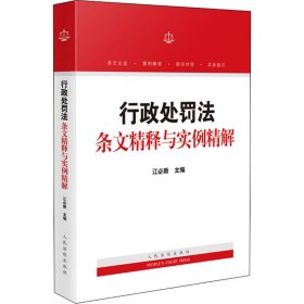 行政处罚法条文精释与实例精解