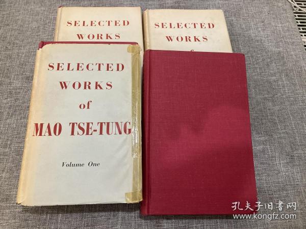 1956年英文伦敦版《Selected Works of Mao Tse-Tung》（Volumes1-4）（毛泽东选集）